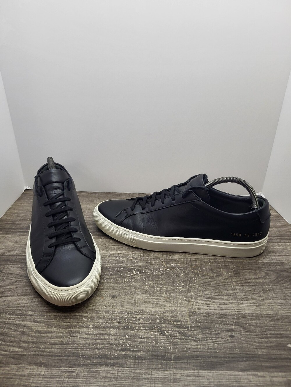 Common Projects Achilles Sneakers Shoes Men's Size 42 EU 9 US Black White